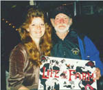 Ev Johnson with Willie Nelson